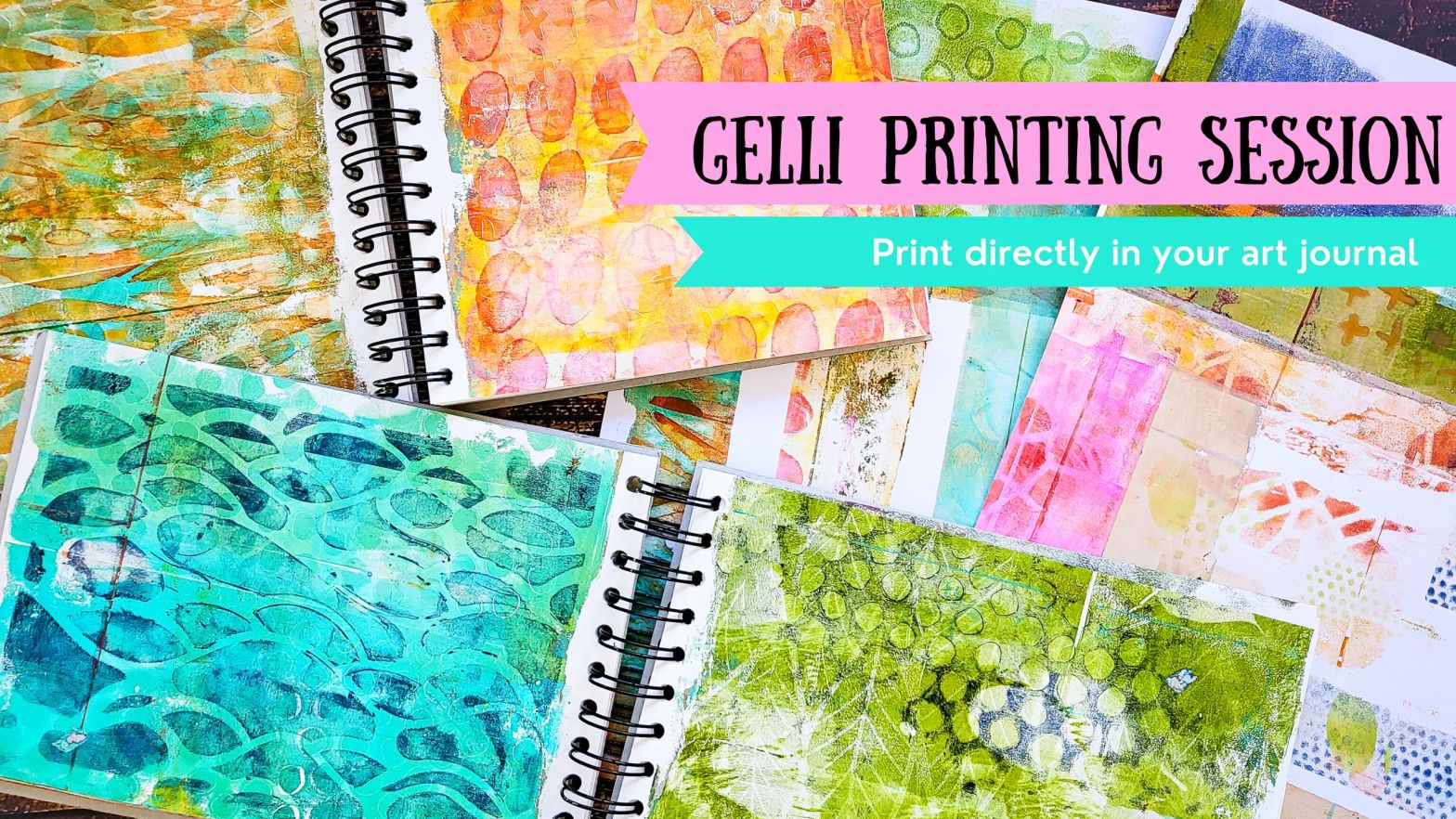 Gel Printing Session (Video Tutorial) – Susanne Rose Art